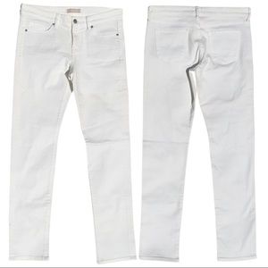 Uniqlo Kahaira Japanese Denim Slim Tapered in White